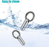2 Pieces Waterproof Tiny Keychain Pill Holder, Portable Mini Titanium Alloy Pill Box Case for Travel Purse Pocket