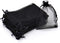 50Pcs Black Organza Bags 3x4 inch - Small Jewelry Drawstring Mesh Gift Bags for Wedding Party Favors