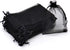50Pcs Black Organza Bags 3x4 inch - Small Jewelry Drawstring Mesh Gift Bags for Wedding Party Favors
