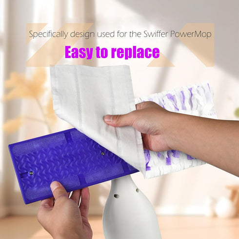 Replacement for Swiffer PowerMop Multi-Surface Mop, Disposable Replacement Mop Pads for Floor Cleaning, Pack of 20