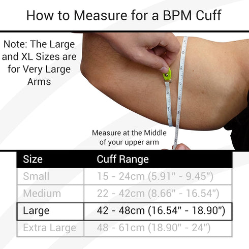 Blood Pressure Cuff Replacement - Compatible with Omron Series 5 & Most BP Monitors, Universal Cuff (Large)