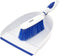 Dustpan and Brush Set, Hand Broom with Ergonomic Grip Handle, Blue Hand Brush by Superio for Easy Dirt Pickup