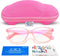 Blue Light Glasses for Kids Girls Boys with Cute Car Case, UV400 Protection, Anti Blue Ray Age 3-12