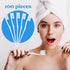 100 pcs Bulk Toothbrushes Individually Wrapped, White Manual Disposable Travel Toothbrush for Adults, Soft Bristles
