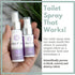 Mist N’ Go by Omaze Travel Bathroom Spray, 1oz x3 - Toilet Odor Eliminator, Lavender Travel Size