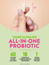 Nature's Truth Raw Flora Probiotics for Women, 40 Billion CFU, 33 Vegan Capsules with Cranberry & D-Mannose