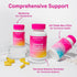Gummies 60 Gummies Pink Stork Turmeric Ginger Gut & Digestive Support for Women Anti Bloating Supplement