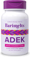 Barimelts ADEK - 60 Fast-Dissolving Tablets, Sugar-Free Bariatric Vitamins for Women, Natural Strawberry Flavor