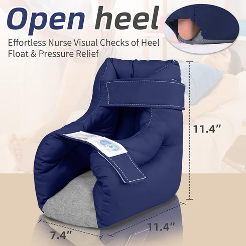Heel Cushion Protector for Pressure Sores Relief, Foot Pillow for Bed Sores for Heel Pain and Injury, Suitable