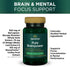 Swanson Pure Brainpower Cognitive Memory Focus Support Supplement, 60 Veggie Capsules with Ginkgo Biloba, Bacopa
