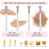 Sibba Foundation Brushes Set: 4 PCS Makeup Setting Powder Blush, Angled Stick, Liquid Concealer, Cream, and Puff