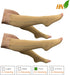 HealthyNees 2 Set 20-30 mmHg (2 4X-Large) Open Toe Compression Leg Calf Swelling Zipper Sock Pairs Beige