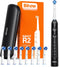 Bitvae R2 Rotating Electric Toothbrush for Adults, 8 Brush Heads, 5 Modes, Black