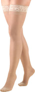 Truform Women's Thigh High Compression Stockings, 15-20 mmHg, 20 Denier, Large, Nude