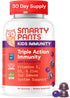 SmartyPants Kids Immunity Elderberry Gummies: Kids Immune Support Supplement, Vitamin C, Vitamin