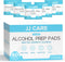 JJ CARE Large Alcohol Prep Pads, 4 x 6" Sterile Alcohol Pads Individually Wrapped, 70% Isopropyl Alcohol Wipes, Pack of