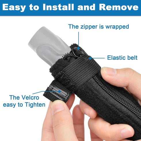 CPAP Hose Cover 6ft, Soft Tube Sleeve Wrap with Full-Length Zipper, Cats Proof CPAP Hose Protector