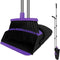 Upright Broom and Dustpan Set, 50-in Long Handle Self Cleaning for Home, Kitchen, Office Floors