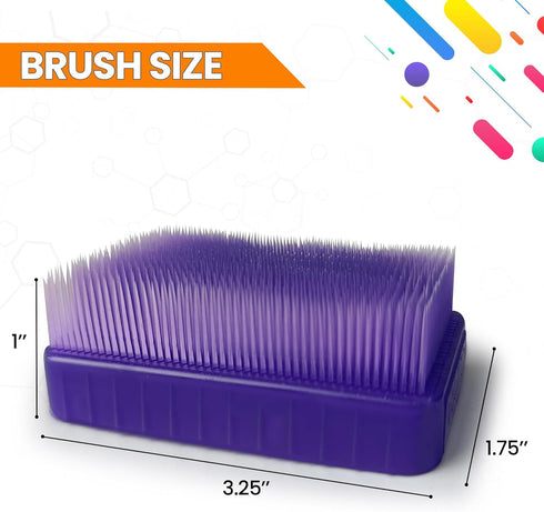 Wilbarger Wilbarger 6 Count (Pack 1) Method Therapy Sensory Brush Occupational & Therapressure Brush for Calming