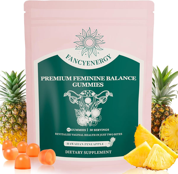 Shytrouy Premium Feminine Balance Gummies for Women, Vaginal Probiotics - pH Balance &