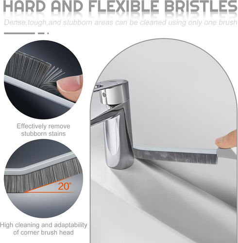 YIGAARUI 15 (3PCS) Crevice Cleaning Brush Bathroom Tile Groove Gap Cleaning Brush Premium Crevice Cleaning Tool