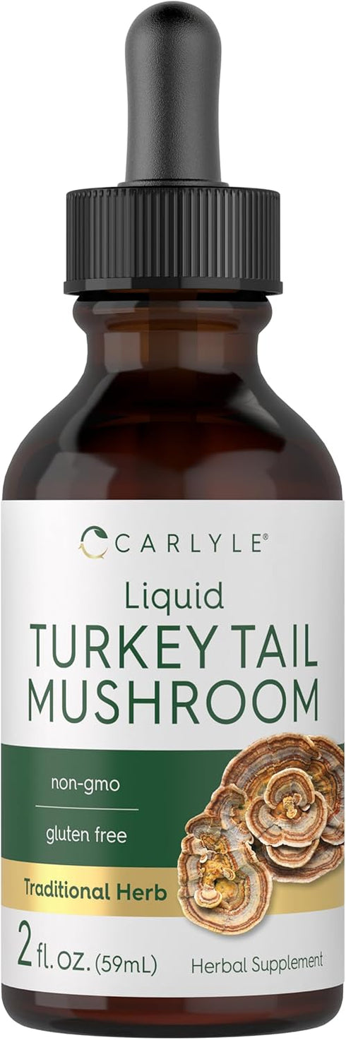 Carlyle Turkey Tail Mushroom Liquid Extract | 2 FL Oz | Vegetarian Tincture | Non-GMO, Gluten Free
