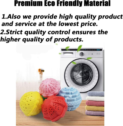 Eco-Friendly Laundry Balls, Premium Washing Ball, Large Pink, 2000 Times Super Laundry Balls, No-Chemical