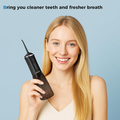 LINKEVAP Pick,360ML Cleaner,IPX7 Water Flosser for Teeth Rechargeable Travel Oral Irrigator Waterproof Daily Dental