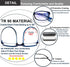 EYEURL 2 Pair Black Computer Reading Glasses, Blue Light Blocking 1.75 Magnification Stylish Rectangular Frame
