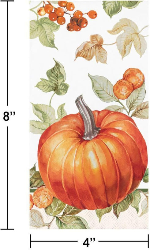 Fall and Winter Hand Towels for Bathroom - 3 Ply Disposable Paper Towels for Kitchen, Thanksgiving Christmas Holiday
