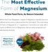 Organic Magnesium | Whole Food Magnesium - Plant-Based, 250 mg per Serving | Gentle on Stomach | 60 Capsules