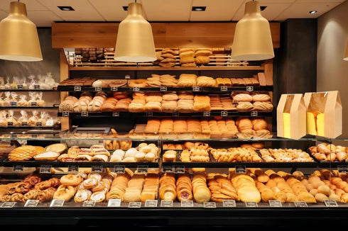 Lmoszuak 25 Pack Breads(13.7x8.26x3.54in).with 50pcs Packaging thicker Large Sourdough Bread bags for Homemade Window