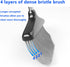 Broom with Dustpan Combo Set, 54” Long Handle Household Dust Pan for Home Office Kitchen Cleaning (Black & Grey)