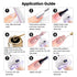 RARJSM Metallic Gel Liner Nail Art Set | Silver Bronze Gold 2pcs Mirror Chrome Gel Polish