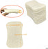 50 Pack Natural Loofah Dish Sponge, Multipurpose Non-Scratch Luffa Kitchen Scrub Pad for Cleaning Kitchen, Bathroom, and Household