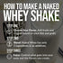 Naked Whey Chocolate Protein Powder - 3 Ingredients, Grass Fed, Organic, Gluten Free - 24 Servings
