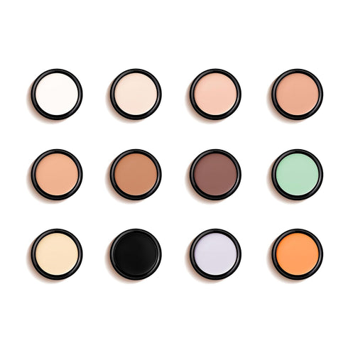 Mallofusa Face Makeup Concealer Foundation Palette, Creamy Moisturizing, 0.49oz (Green)