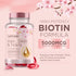 Hair Skin and Nails Vitamins, 120 Softgels | 5000mcg Biotin with Vitamin C, E, Collagen, and Hyaluronic Acid