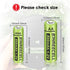 Rechargeable AA Batteries, Ni-MH Double A 1.2V 800mAh Pre-Charged for Outdoor Solar Lights, 12-Pack