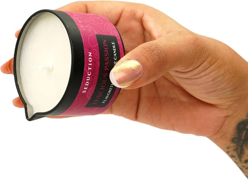 Tropical Scented Massage Oil Candle - Vegan Full Body Massage Candle and Home SPA with Sustainable Formula