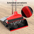 Broom and Dustpan Combo Set, 54" Long Handle Adjustable Stainless Steel Broomstick for Office Home Kitchen Cleaning