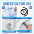 Pumice Stone Toilet Cleaning Bowl Stick - Powerfully Cleans Hard Water Rings, Calcium Buildup, Suitable for Bathroom