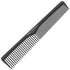 Professional 7 Inch Black Carbon Fiber Anti Static Comb for All Hair Types, Fine and Wide Tooth