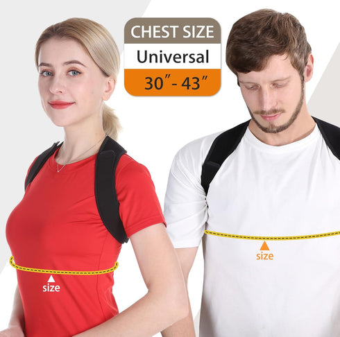 Schiara Posture Corrector Adjustable Back Brace for Men and Women, Comfortable Support for Back, Shoulder, Neck