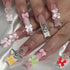 Pink Bow-Knot Nail Stud Rhinestones Crystal, 3D Bows Nail Charm Set for DIY Decoration Nail Art Rhinestones