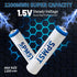 SPMST 8 Pack,1200mWh 1.5V 1600 Rechargeable AAA Lithium Batteries Tripe a Batteries Lithium, Cycles Long Lasting AAA