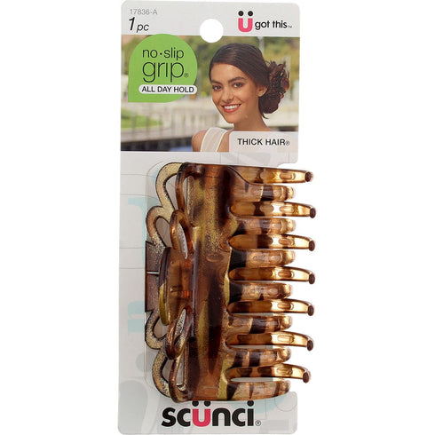 Scunci No Slip Crown Clip for Thick Hair, 1 ea (Pack of 6)
