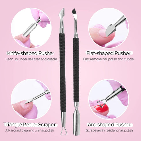 Melodysusie Acrylic Nail Clippers 4 in 1 Set, Adjustable Stainless Steel Nail Clippers for Acrylic Nails