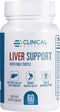 Clinical Effects Liver Support, Natural Milk Thistle and Zinc Supplement, 60 Veggie Capsules