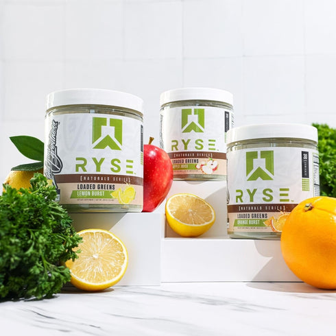 RYSE Loaded Greens Daily Superfood Powder - 30 Servings with Essential Micronutrients, Antioxidants, Vitamins
